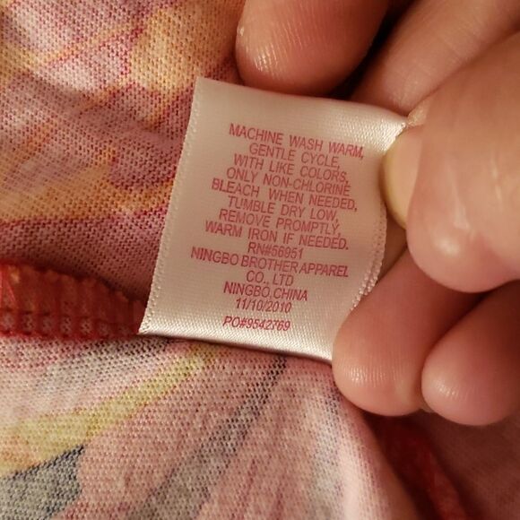 Bright Pink Green Soda Butterfly Girls Sundress Sz XL (14-16) - Picture 5 of 5